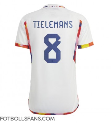 Belgien Youri Tielemans #8 Replika Bortatröja VM 2022 Kortärmad